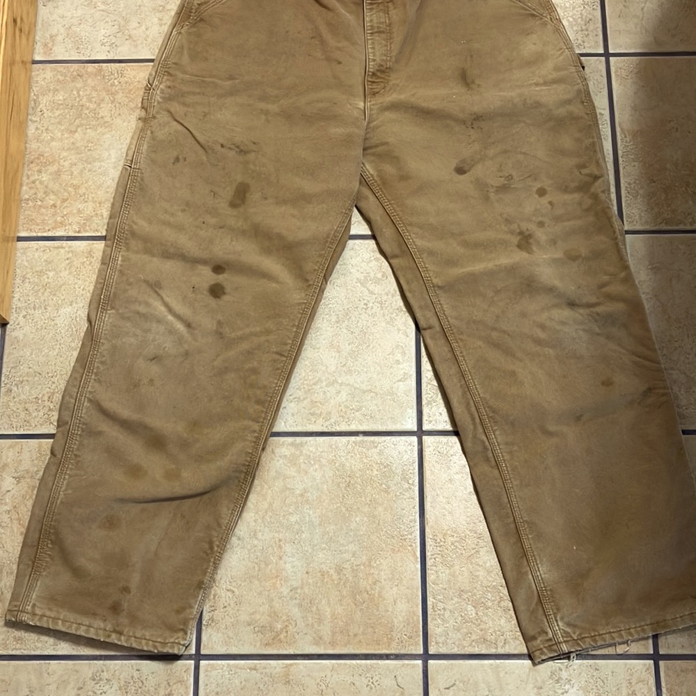 Carhartt Canvas Duck Fabric With Flannel Lining G… - image 4